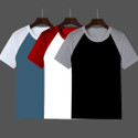 INKKR Colorblock Men Round Neck Multicolor T-Shirt
