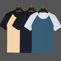INKKR Colorblock Men Round Neck Multicolor T-Shirt