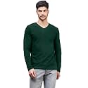 INKKR Men39s Solid Plain V-Neck T-Shirt
