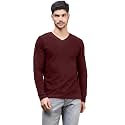 INKKR Men39s Solid Plain V-Neck T-Shirt
