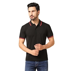 INKKR Mens Solid Regular Fit T-Shirt