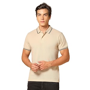 INKKR Mens Solid Regular Fit T-Shirt