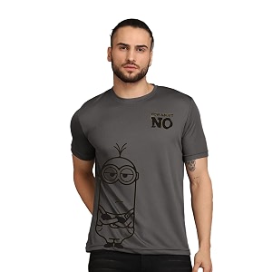 INKKR Mens Solid Regular Fit T-Shirt