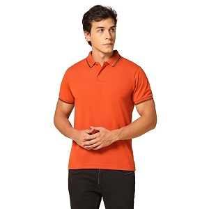 INKKR Mens Solid Regular Fit T-Shirt