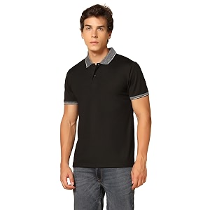 INKKR Mens Solid Regular Fit T-Shirt