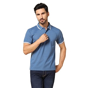 INKKR Mens Solid Regular Fit T-Shirt