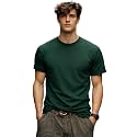INKKR Men39s Solid Round Neck Half Sleeve