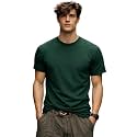 INKKR Men39s Solid Round Neck Half Sleeve