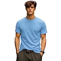 INKKR Men39s Solid Round Neck Half Sleeve