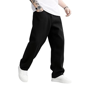 INKKR Men JeansRegular Straight Fit JeansLoose Fit