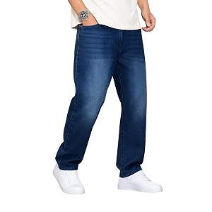 INKKR Men JeansRegular Straight Fit JeansLoose Fit