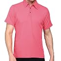 INKKR Men Soild Polo Neck Texture T-Shirt