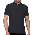 INKKR Men Soild Polo Neck Texture T-Shirt