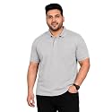 INKKR Plus Size Solid Men39s Polo Neck