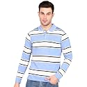 INKKR Polo Neck Full Sleeve Striped Men39s