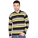 INKKR Polo Neck Full Sleeve Striped Men39s