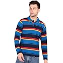 INKKR Polo Neck Full Sleeve Striped Men39s