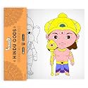 Hindu Gods Wall Colouring Roll | AR Enabled | Interactive Educational Learning Chart | for Kids | Ages 2+ | Return Gift | Size (6 X 40 Inches) | Discover Divine Songs and Stories