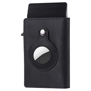 INKMILAN Mens Slim Airtag Pop-Up Wallet Version