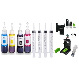 refill ink for 803 ink cartridge and 805 802 678 901 818 21 22 680 27 703 704 685 862 920 808 960 46 28 56 57-400ml refill ink refill kit