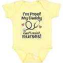 inktastic Nurse Mommy Daddy Can't Resist Nurses Baby Bodysuit