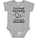 inktastic Nurse Mommy Daddy Can't Resist Nurses Baby Bodysuit