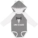 inktastic Ring Bearer Mock Tux Tuxedo Long Sleeve Creeper