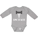 inktastic Ring Bearer Mock Tux Tuxedo Long Sleeve Creeper