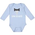 inktastic Ring Bearer Mock Tux Tuxedo Long Sleeve Creeper