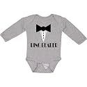 inktastic Ringbearer Mock Tux Wedding Tuxedo Long Sleeve Creeper