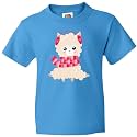 inktastic Winter Llama, Cute Llama, Alpaca, Scarf, Hearts Youth T-Shirt