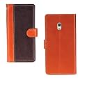Inktree Alcatel Pixi 4 Case | Premium Leather Finish | with Card Pockets | Wallet Stand |Complete Protection Cover for Alcatel Pixi 4 - Camel and Coffee