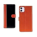 Inktree Apple iPhone 11 PU Leather Vintage Flip Cover Case | Premium Leather Finish | with Card Pockets | Wallet Stand |Complete Protection Cover for Apple iPhone 11 - Camel and Black