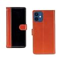 Inktree Apple iPhone 12 Mini PU Leather Vintage Flip Cover Case | Premium Leather Finish | with Card Pockets | Wallet Stand |Complete Protection Cover for Apple iPhone 12 Mini - Camel and Black