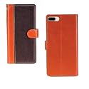 Inktree Apple iPhone 7 Plus Case | Premium Leather Finish | with Card Pockets | Wallet Stand |Complete Protection Cover for Apple iPhone 7 Plus - Camel and Coffee