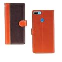 Inktree Honor 9 Lite Case | Premium Leather Finish | with Card Pockets | Wallet Stand |Complete Protection Cover for Honor 9 Lite - Camel and Coffee