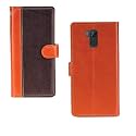 Inktree Infinix Note 5 Stylus Case | Premium Leather Finish | with Card Pockets | Wallet Stand |Complete Protection Cover for Infinix Note 5 Stylus - Camel and Coffee