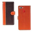 Inktree ITEL A46 Case | Premium Leather Finish | with Card Pockets | Wallet Stand |Complete Protection Cover for ITEL A46 - Camel and Coffee