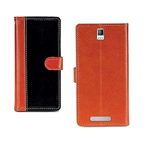 inktree apple iphone xs max pu leather vintage flip cover case  premium leather finish  with card pockets  wallet stand complete protection cover for apple iphone xs max - camel and black