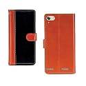 Inktree Lenovo K5 Plus PU Leather Vintage Flip Cover Case | Premium Leather Finish | with Card Pockets | Wallet Stand |Complete Protection Cover for Lenovo K5 Plus - Camel and Black
