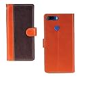 Inktree Lenovo K9 Case | Premium Leather Finish | with Card Pockets | Wallet Stand |Complete Protection Cover for Lenovo K9 - Camel and Coffee