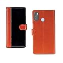 Inktree Apple iPhone Xs Max PU Leather Vintage Flip Cover Case | Premium Leather Finish | with Card Pockets | Wallet Stand |Complete Protection Cover for Apple iPhone Xs Max - Camel and Black