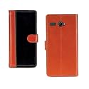 Inktree Micromax Q381 PU Leather Vintage Flip Cover Case | Premium Leather Finish | with Card Pockets | Wallet Stand |Complete Protection Cover for Micromax Q381 - Camel and Black