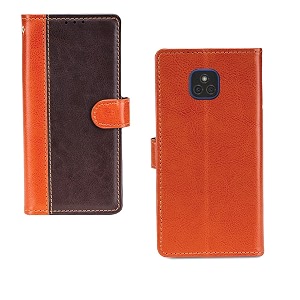 inktree moto e7 plus case  premium leather finish  with card pockets  wallet stand complete protection cover for moto e7 plus - camel and coffee