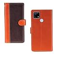 Inktree Narzo 20 Case | Premium Leather Finish | with Card Pockets | Wallet Stand |Complete Protection Cover for Narzo 20 - Camel and Coffee
