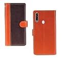 Inktree Oppo A31 Case | Premium Leather Finish | with Card Pockets | Wallet Stand |Complete Protection Cover for Oppo A31 - Camel and Coffee