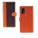 Inktree Realme 7 Pro Case | Premium Leather Finish | with Card Pockets | Wallet Stand |Complete Protection Cover for Realme 7 Pro - Camel and Coffee