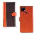 Inktree Realme Narzo 30A Case | Premium Leather Finish | with Card Pockets | Wallet Stand |Complete Protection Cover for Realme Narzo 30A - Camel and Coffee