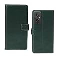 Inktree Redmi 11 Prime 4G Flip Case | Premium Leather Finish Flip Cover | with Card Pockets | Wallet Stand |Complete Protection Flip Cover for Redmi 11 Prime 4G - Vintage Green