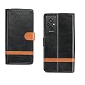 Inktree Redmi 11 Prime 4G Flip Case | Premium Leather Finish Flip Cover |Complete Protection Flip Cover for Redmi 11 Prime 4G - Black Stripe